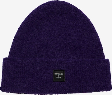 Bonnet Superdry en violet : devant