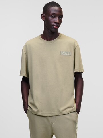 Karl Lagerfeld Shirt 'Ikonik 2.0' in Beige: front