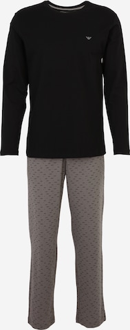 Emporio Armani Pitkä pyjama värissä musta: etupuoli