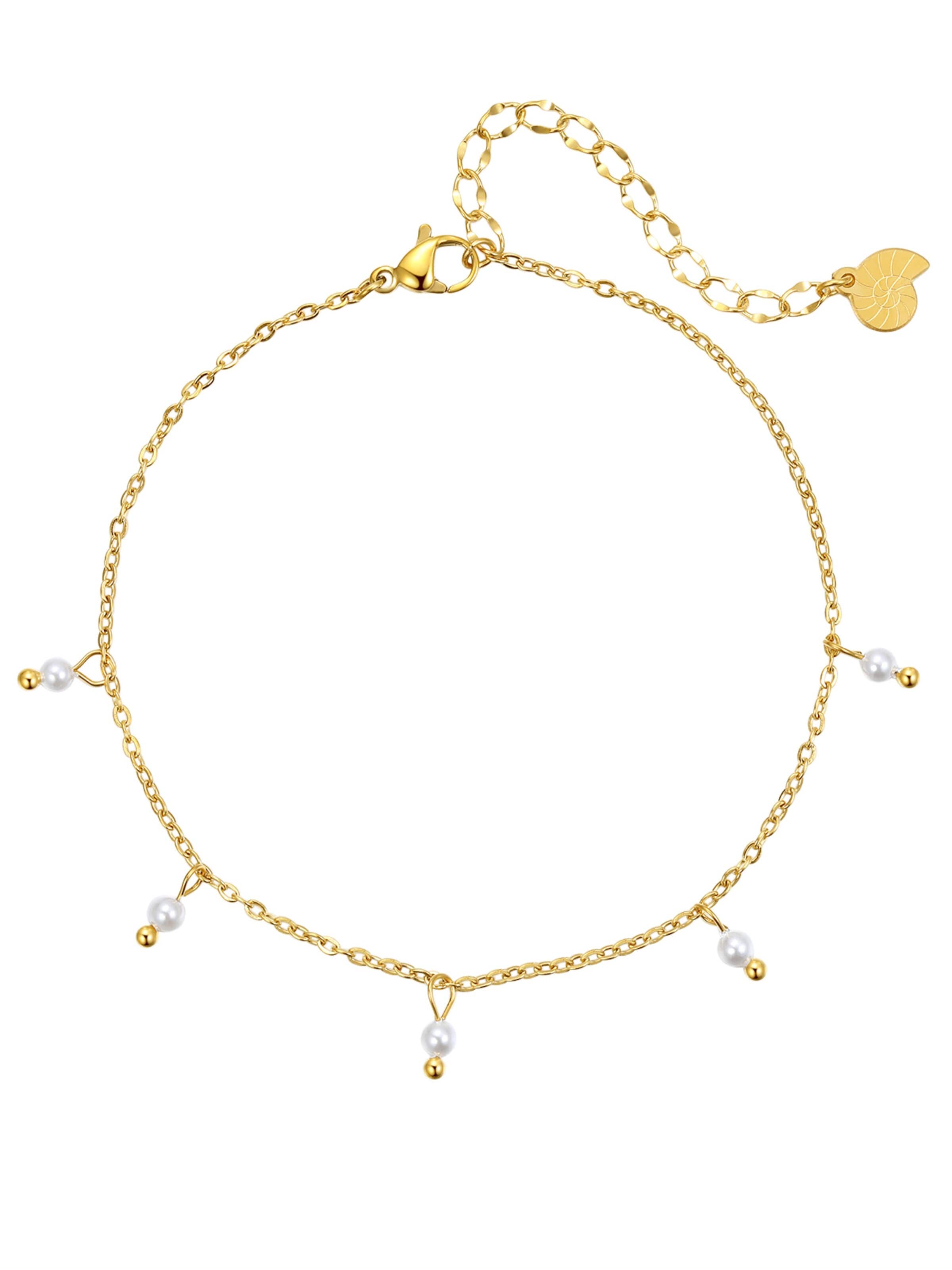 Gioiello per i piedi 'Cinque' di Hey Happiness in oro