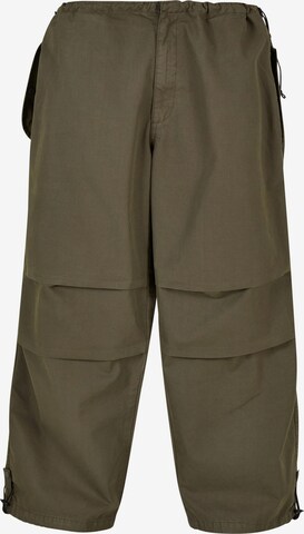 Urban Classics Tapered Cargo Pants in Green: front