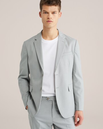 Slim fit Sacou Business de la WE Fashion pe gri: față