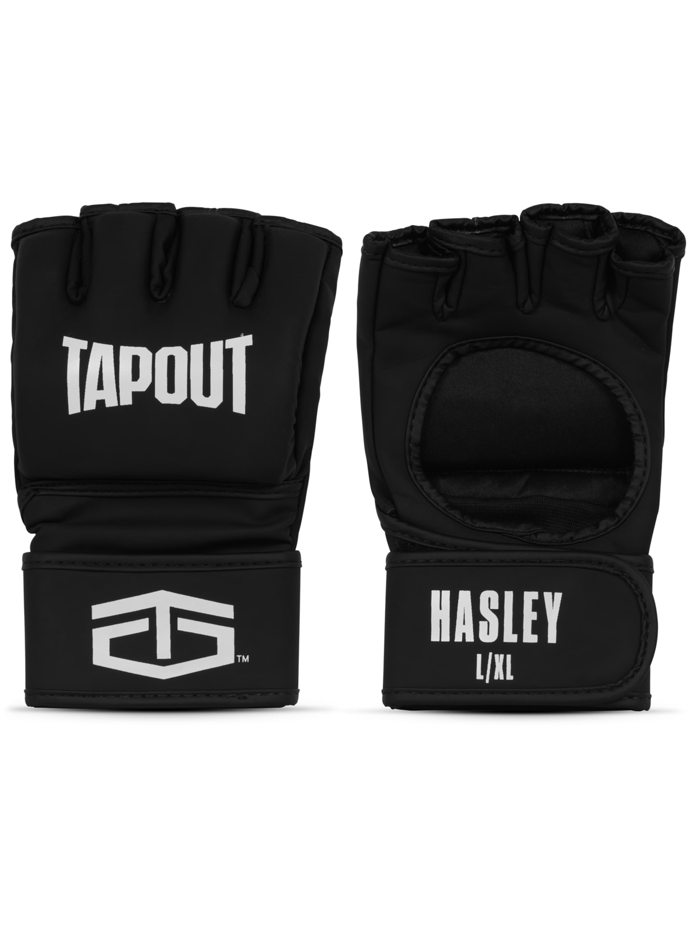 Tapout Sportovní rukavice 'HASLEY' – černá: přední strana