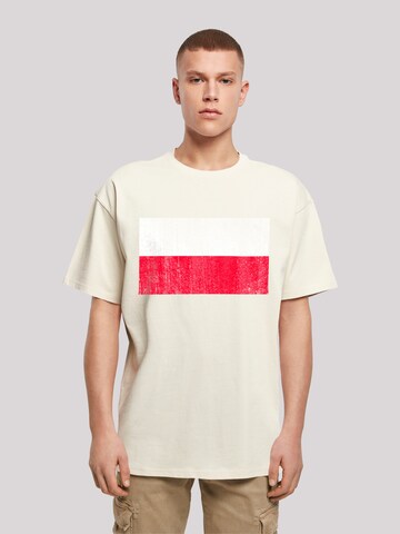 T-Shirt F4NT4STIC en beige : devant