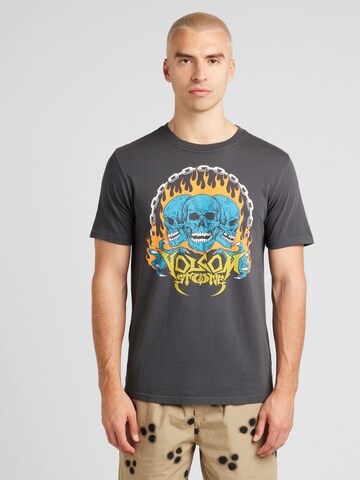 Volcom - Camiseta 'HOT HEADED' en gris: frente