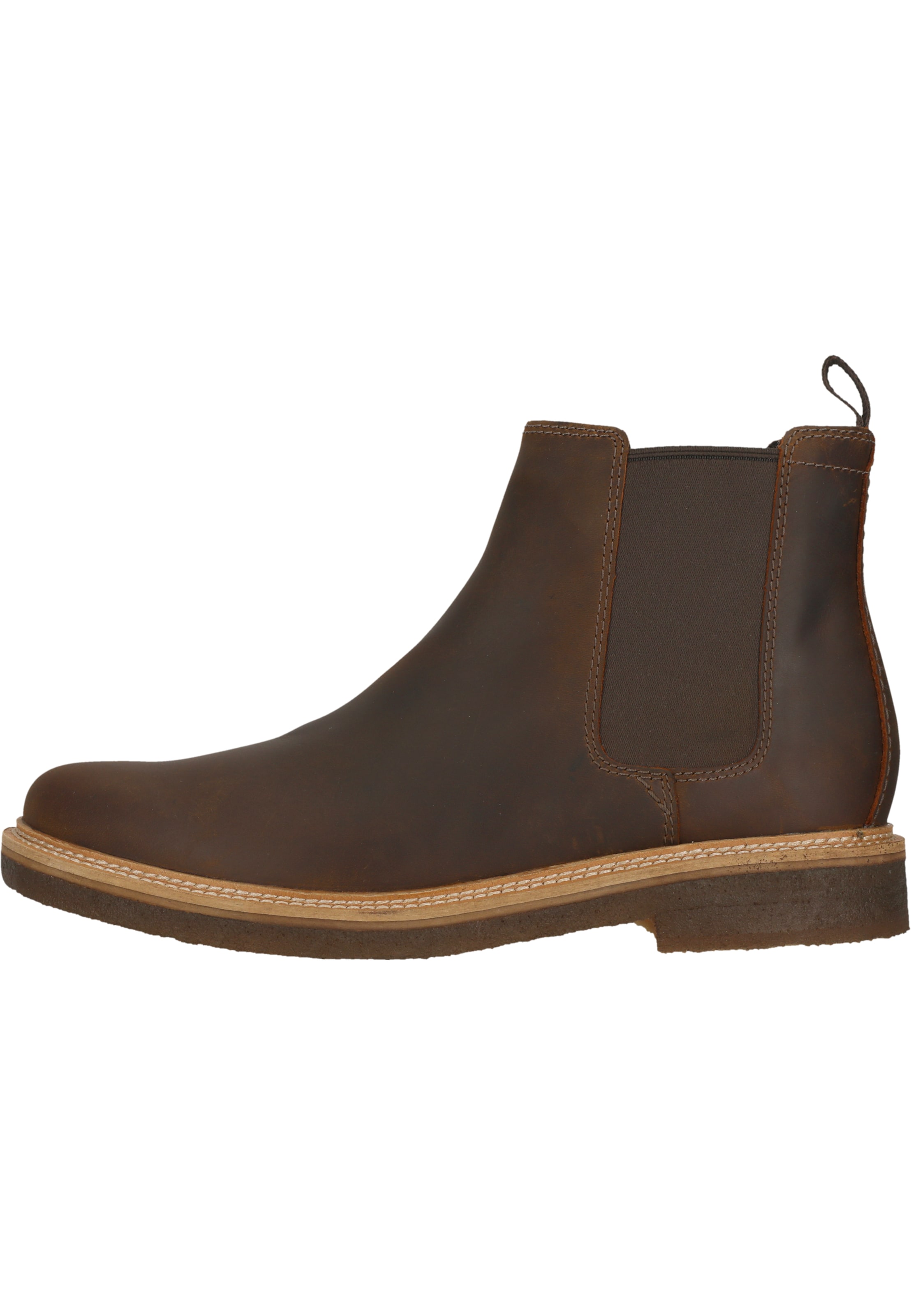 CLARKS Chelsea Boots 'Clarkdale Easy' in Braun