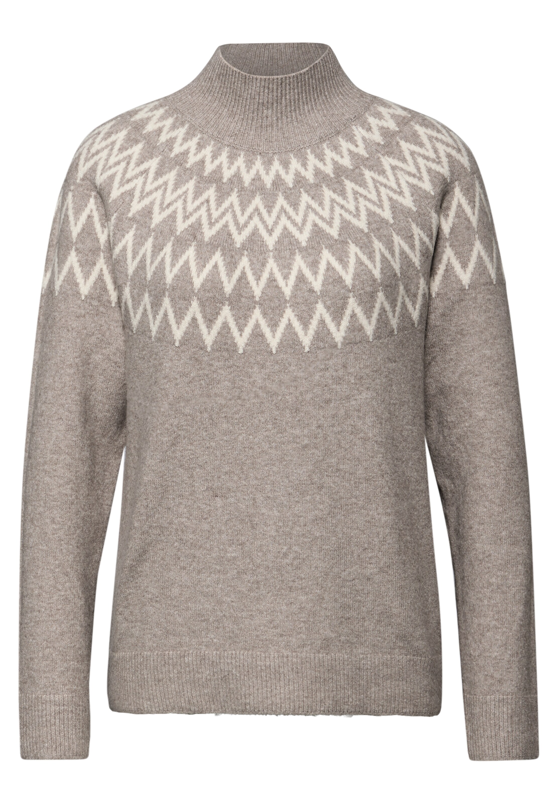 STREET ONE Sweater in Beige: front