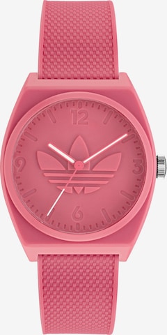 ADIDAS ORIGINALS Analog Watch in Pink: front