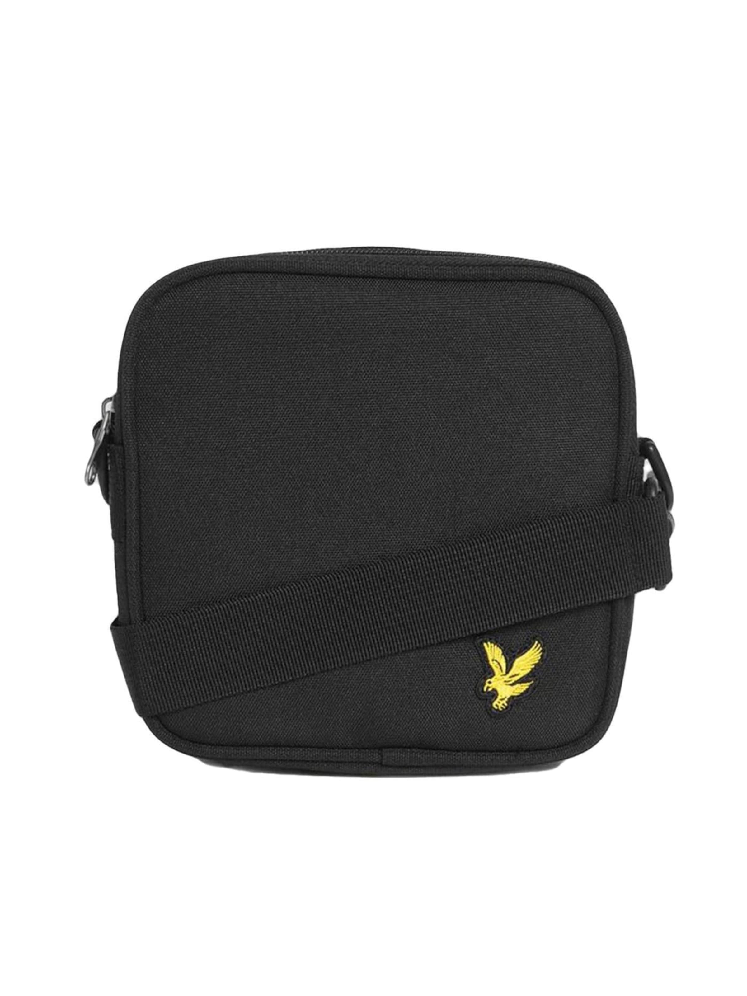 Lyle & Scott Skuldertaske 'Cross Body Bag Jet Black' i sort: forside