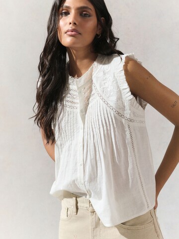 Next Bluse in Weiß: Vorderseite