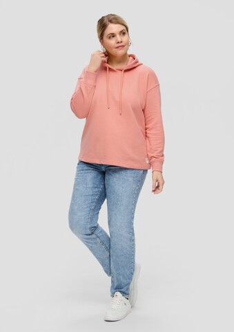 Sweat-shirt QS en orange