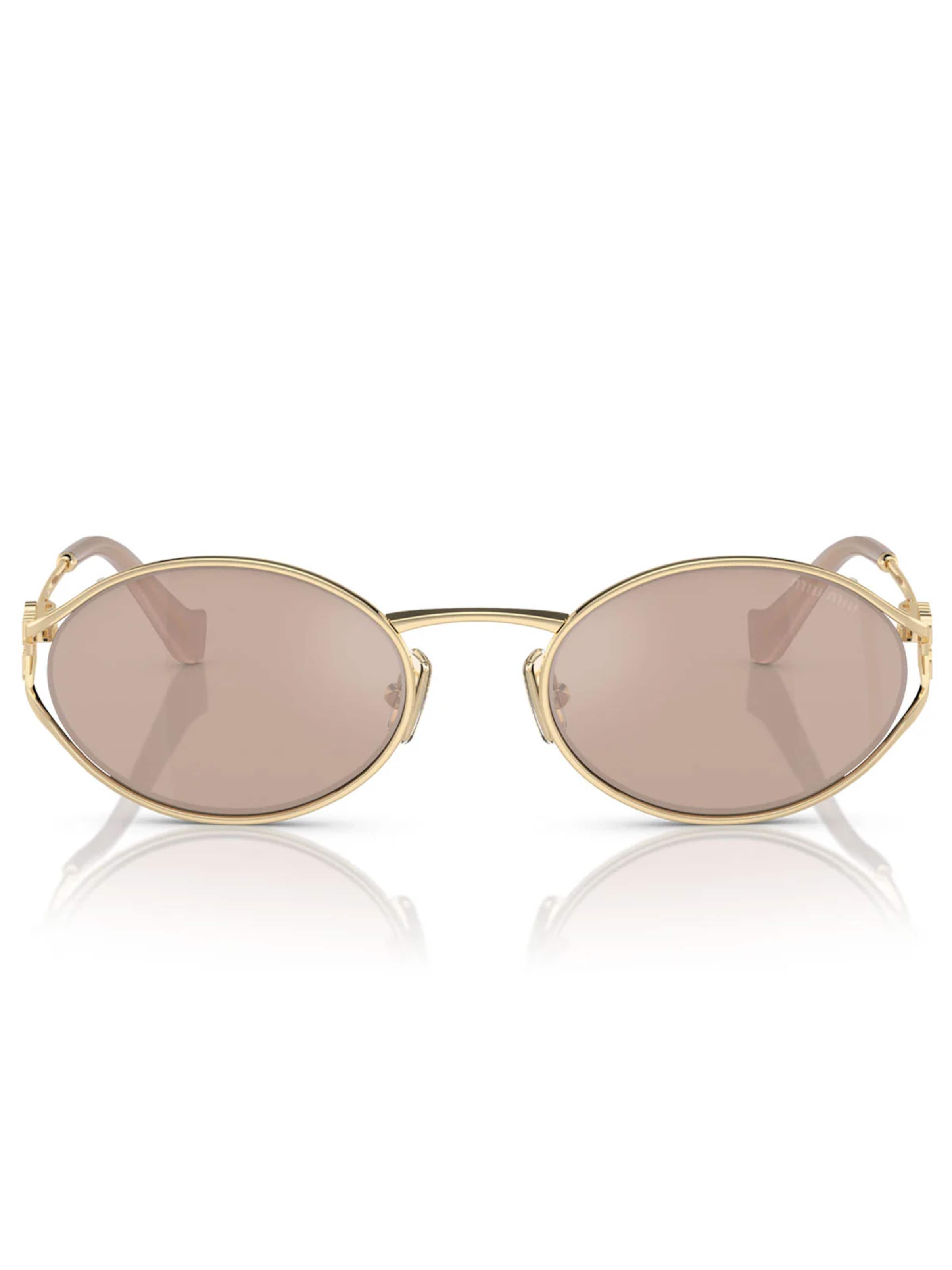 Miu Miu Sunglasses 'Miu Miu Occhiali da Sole MU52Y ZVN20F Oro/Rosa Donna' in Gold: front