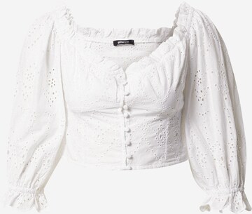 Camicia da donna 'Tindra' di Gina Tricot in bianco: frontale