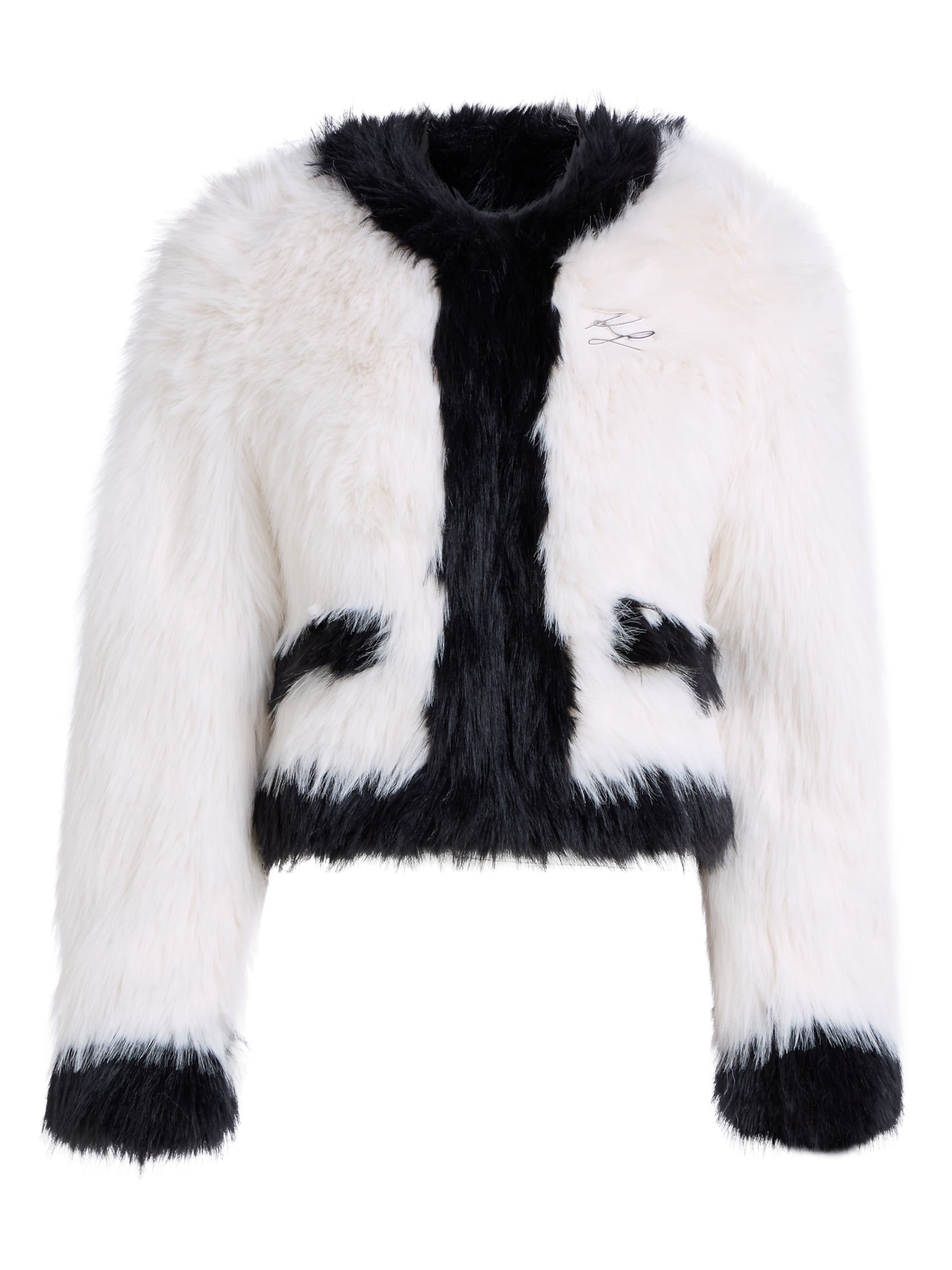 Karl Lagerfeld Přechodná bunda - černá / bílá, Produkt