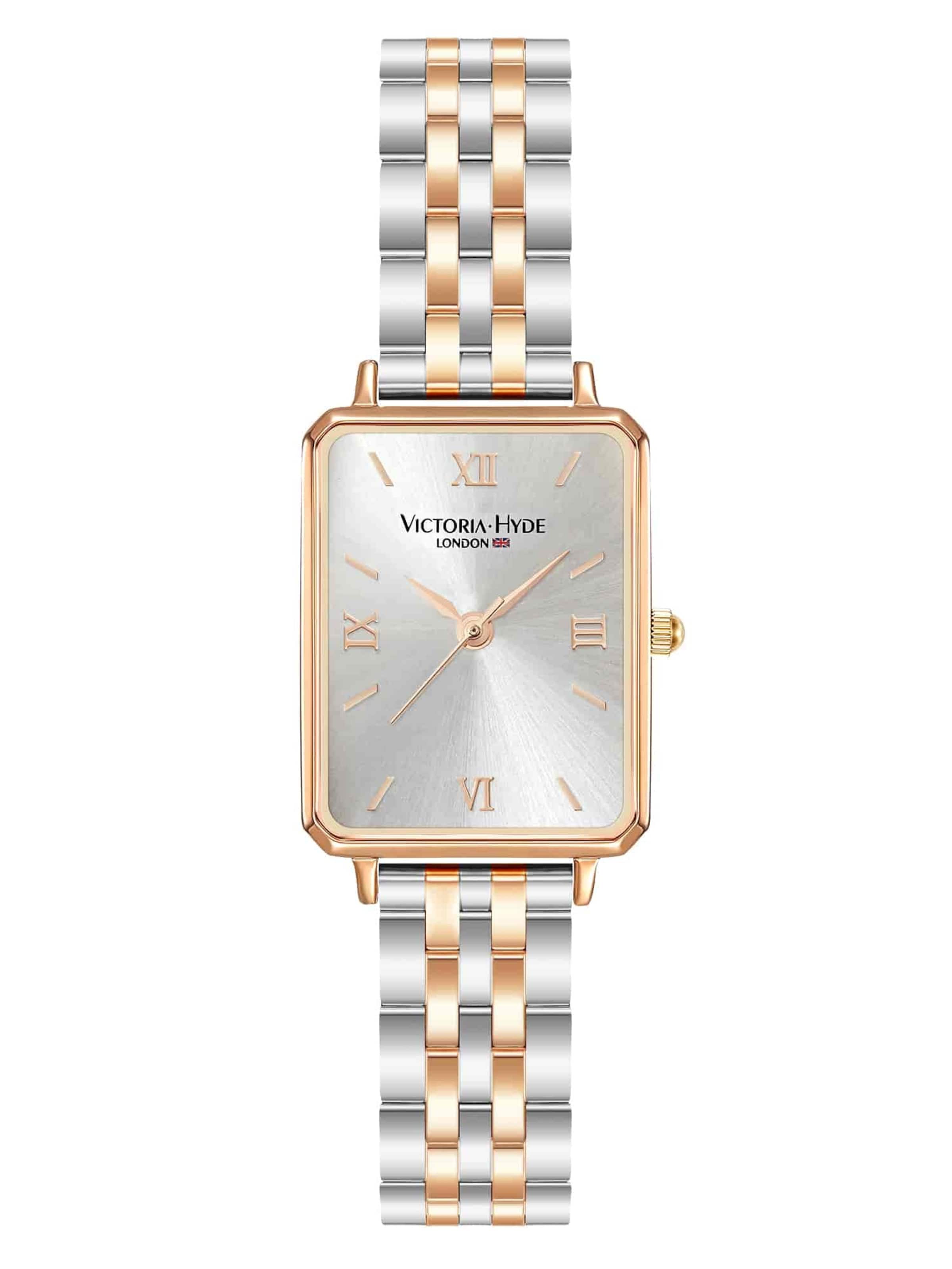 Victoria Hyde Analogt ur 'Hampton' i sølv: forside