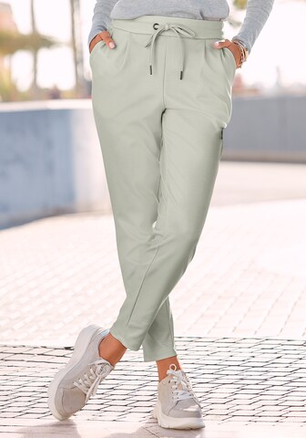 LASCANA Regular Trousers in Green: front