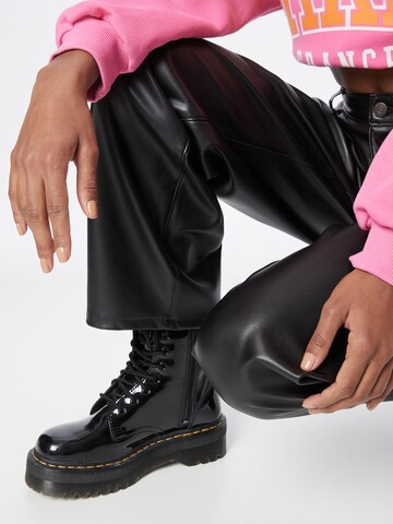 LEVI'S ® Lużny krój Spodnie 'FX Leather Baggy Dad' w kolorze czarny