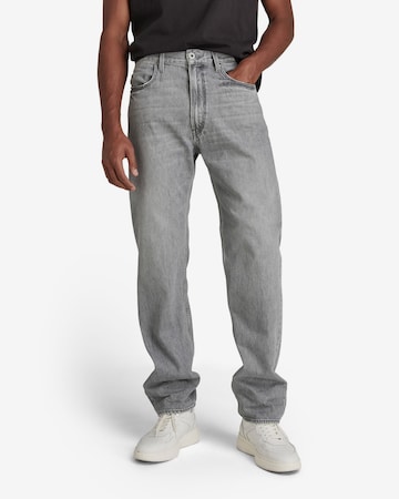 G-Star RAW Loosefit Jeans '49' in Grijs: voorkant