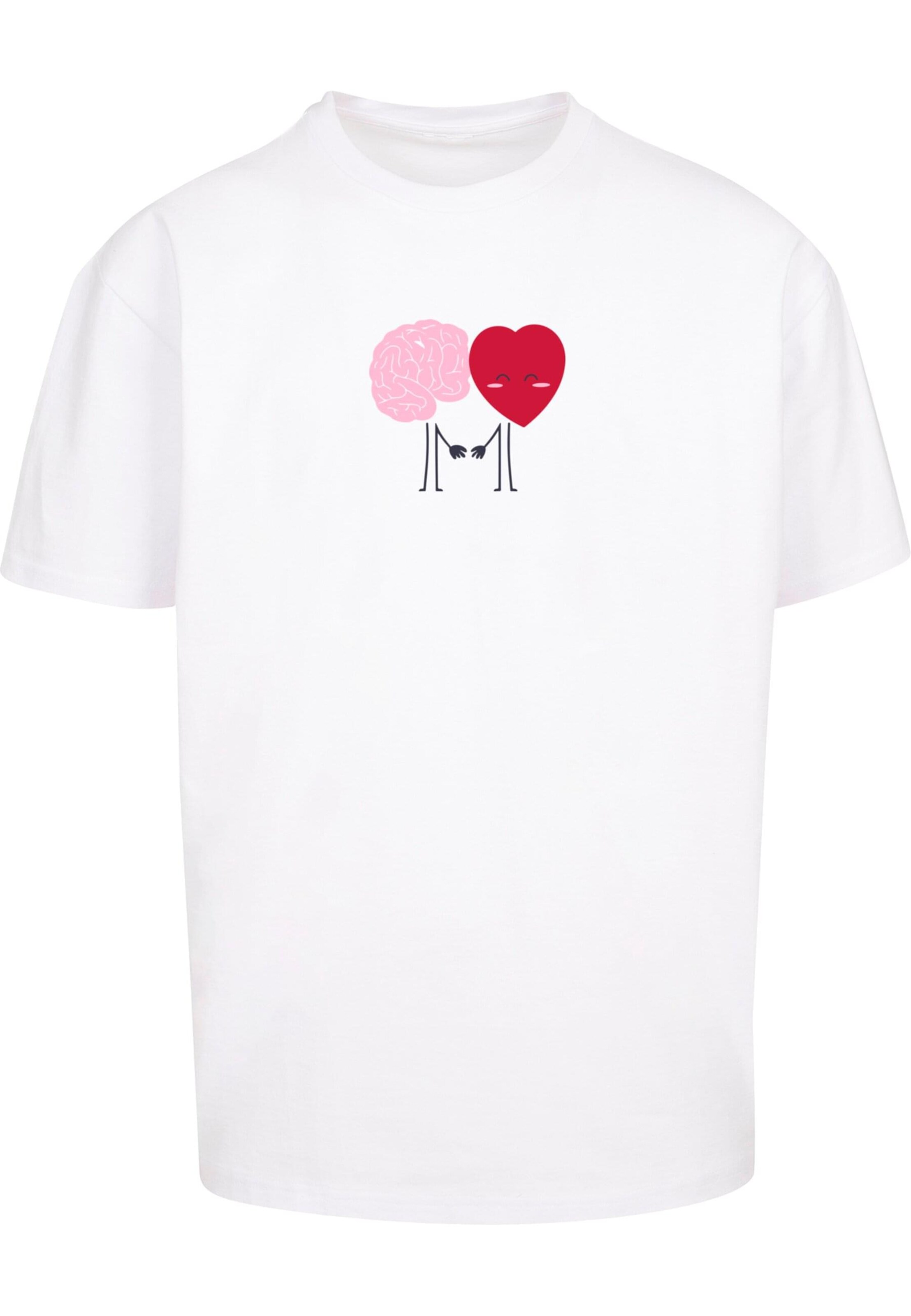 T-Shirt 'Hugs & Love - Emotional Balance' Merchcode en blanc : devant