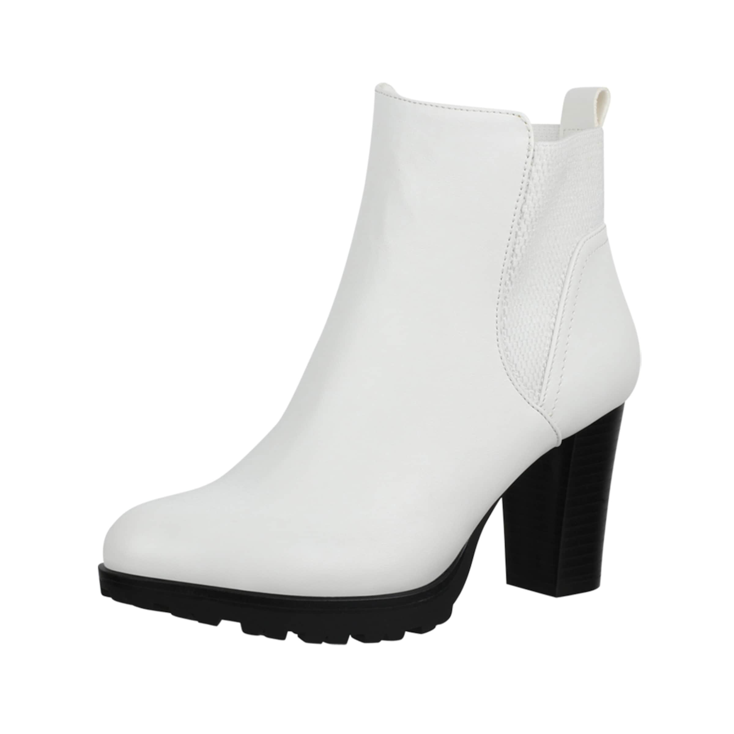 Boots chelsea di Elara in bianco: frontale