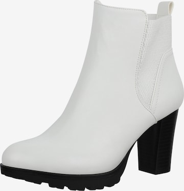 Boots chelsea di Elara in bianco: frontale