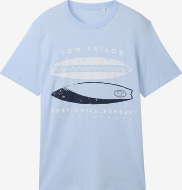 T-Shirt TOM TAILOR en bleu : devant