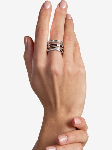 JETTE Ring in Silver: front