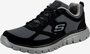 SKECHERS Platform trainers 'BURNS - AGOURA' in Black: front