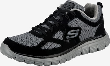 SKECHERS Σνίκερ χαμηλό 'BURNS - AGOURA' σε μαύρο: μπροστά