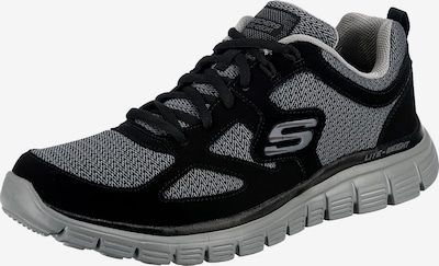 SKECHERS Niske tenisice 'BURNS - AGOURA' u siva melange / crna, Pregled proizvoda