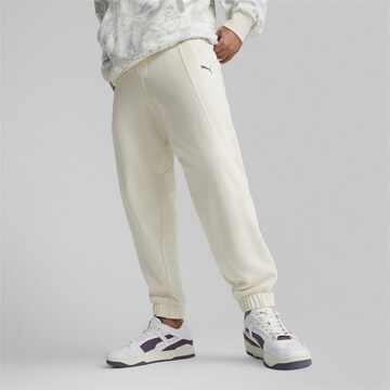 PUMA Tapered Sportbyxa 'Gen.G' i beige: framsida