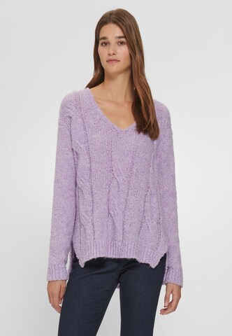 Pull-over Peter Hahn en violet : devant