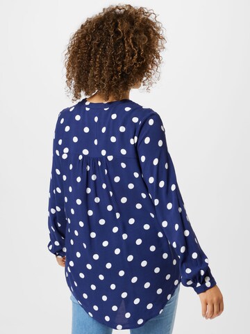 ONLY Carmakoma Blouse 'Anita' in Blauw