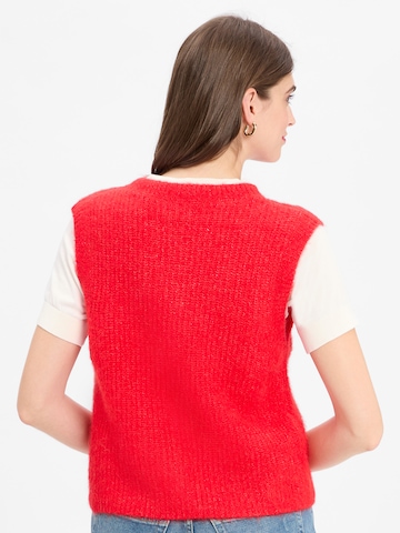 AMERICAN VINTAGE Knitted vest ' East ' in Red