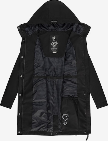 melns Ragwear Starpsezonu parka