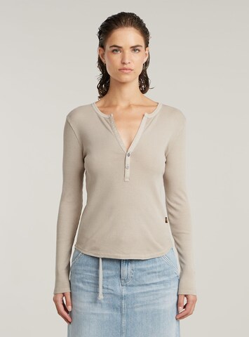 G-STAR Shirt 'Deep' in Beige: Vorderseite