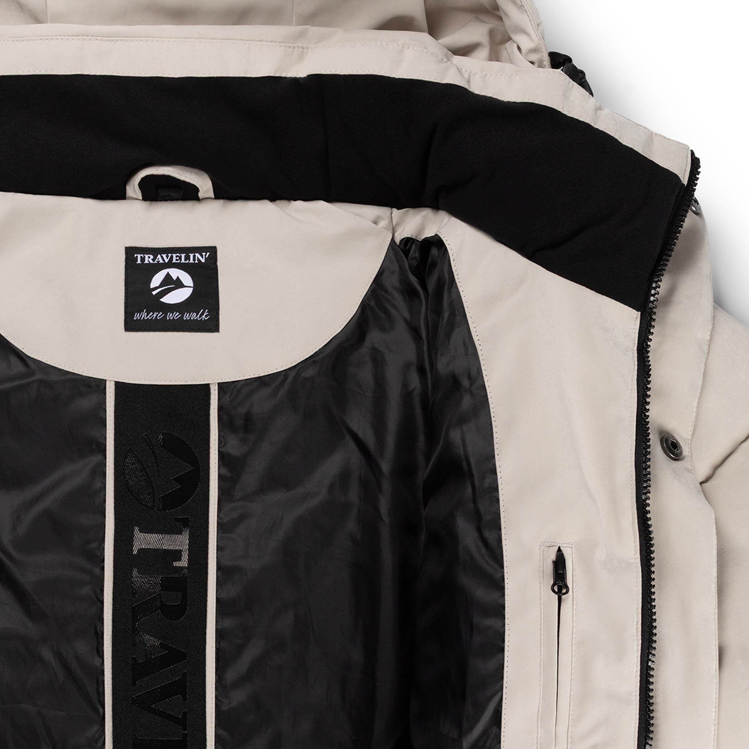 Travelin Winter Jacket 'Ladan' in Beige