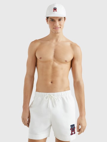 Tommy Hilfiger Underwear Board Shorts in White: front