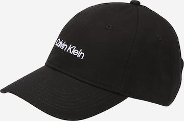 Casquette Calvin Klein en noir : devant