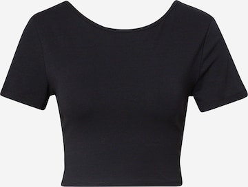 T-shirt 'Malou' ABOUT YOU en noir : devant