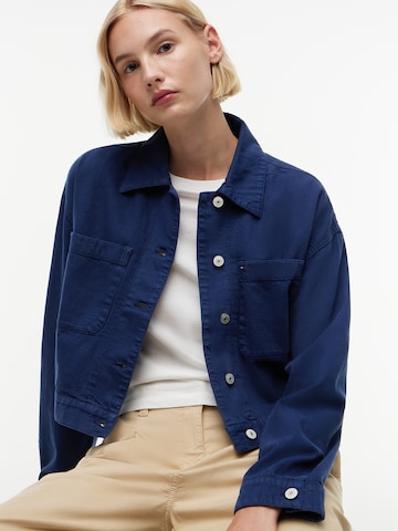 mėlyna Tommy Jeans Demisezoninė striukė