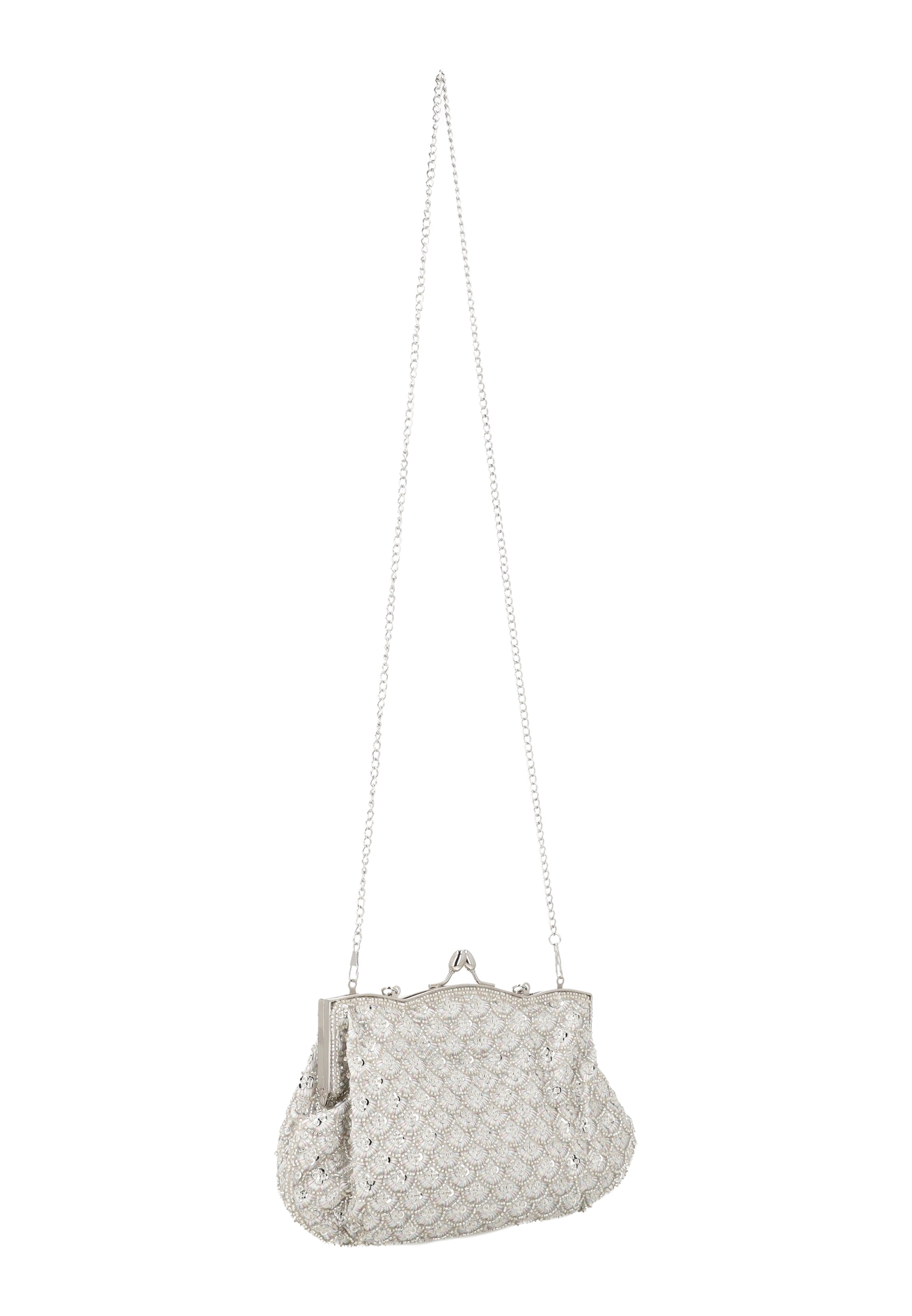 Usha Clutch in Zilver