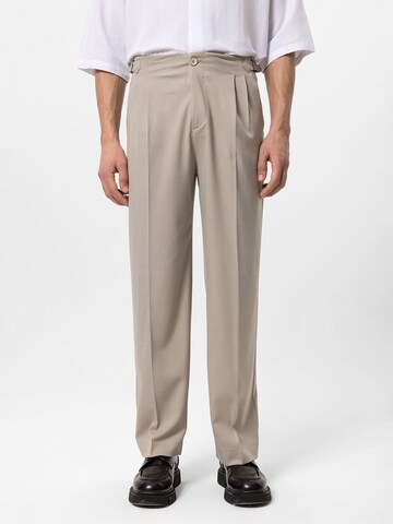 Loosefit Pantalon à plis Antioch en beige : devant
