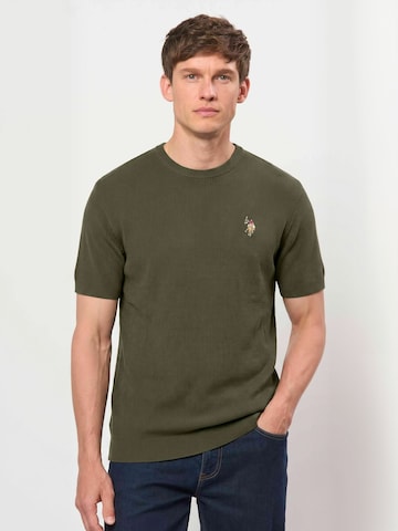 U.S. POLO ASSN. Regular fit Overhemd ' UMDarwin ' in Groen: voorkant