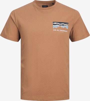 T-Shirt 'Alpe' JACK & JONES en marron : devant