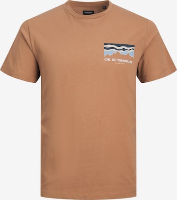 JACK & JONES T-Shirt 'Alpe' in Braun: predná strana