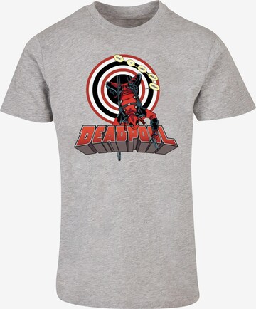 ABSOLUTE CULT Shirt 'Deadpool - Upside Down' in Grey: front
