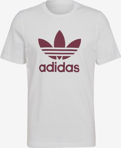 ADIDAS ORIGINALS T-Shirt in dunkelrot / weiß, Produktansicht