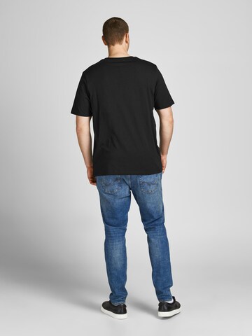 Jack & Jones Plus Μπλουζάκι 'JJECorp' σε μαύρο