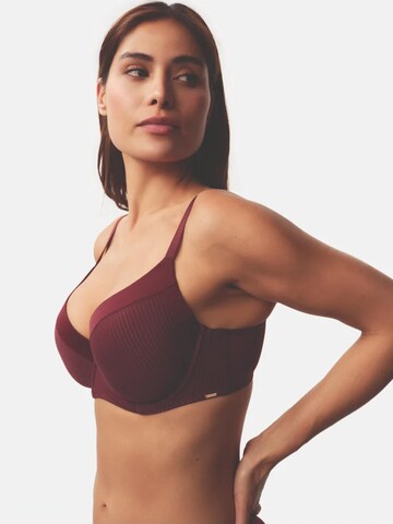 Dorina T-shirt Bra 'Carmen' in Red
